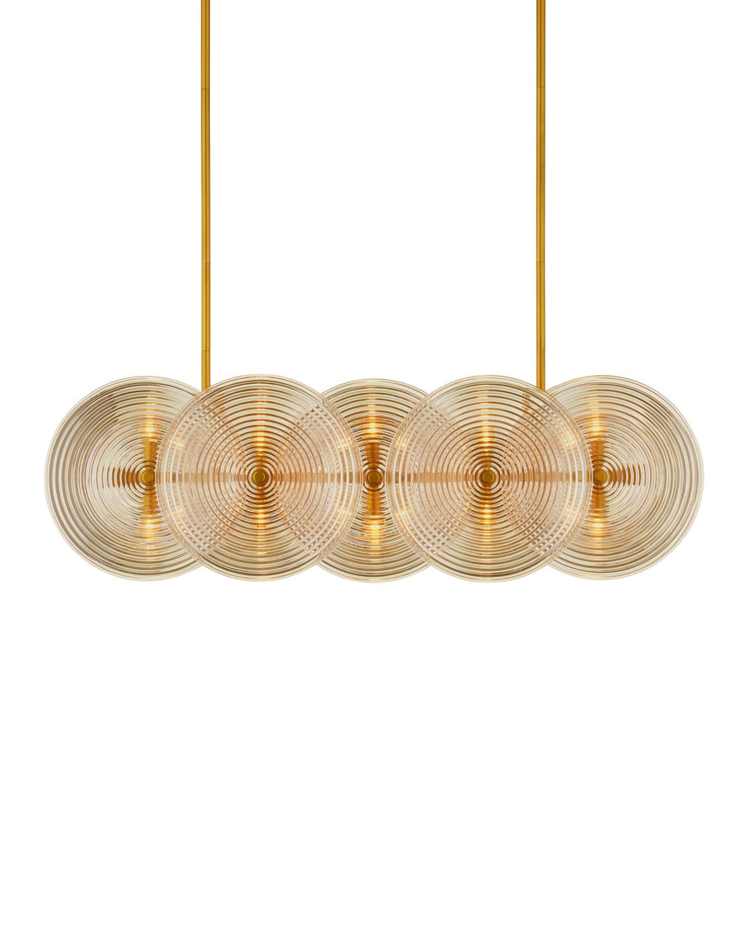 Chandeliers Whirlwind Rectangular Gold Chandelier