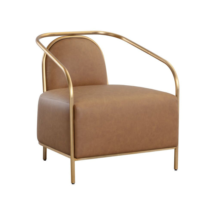 Lounge Chairs Cicero Lounge Chair - Milliken Cognac