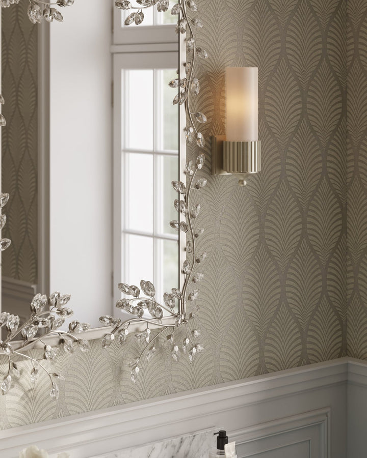 Wall Mirrors Forget-Me-Not Silver Rectangular Mirror