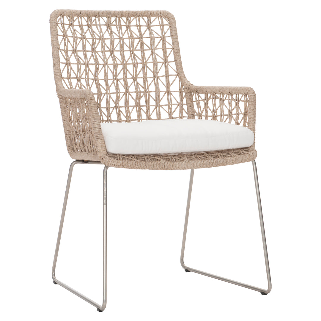 Carmel Outdoor Arm Chair with Seat Pad - Quick Ship