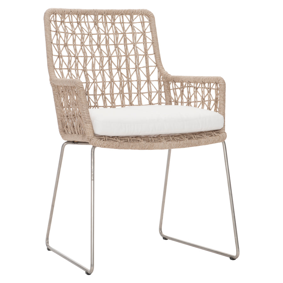 Carmel Outdoor Arm Chair with Seat Pad - Quick Ship