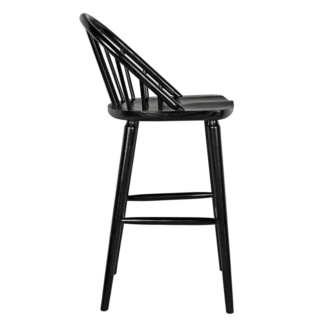 Gloster Bar Chair in Charcoal Black-Noir-STOCKR-NOIR-AE-218CHB-L-Bar Stools-3-France and Son