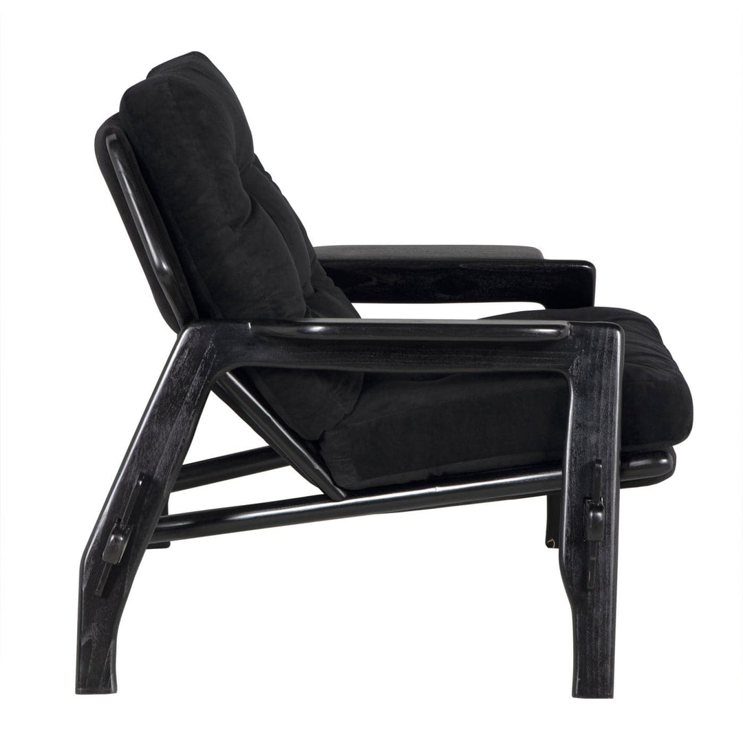 Pax Chair w/CFC Performance Velvet Upholstery-Noir-NOIR-AE-271CHB-CFC-Lounge Chairs-4-France and Son