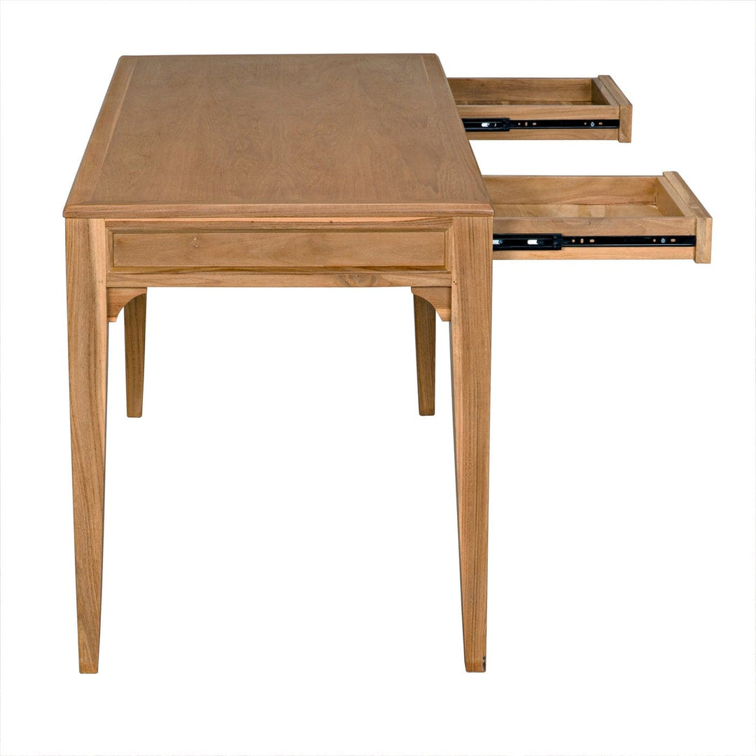 Ambrose Desk, Bleached Teak-Noir-NOIR-AE-301BT-Desks-6-France and Son