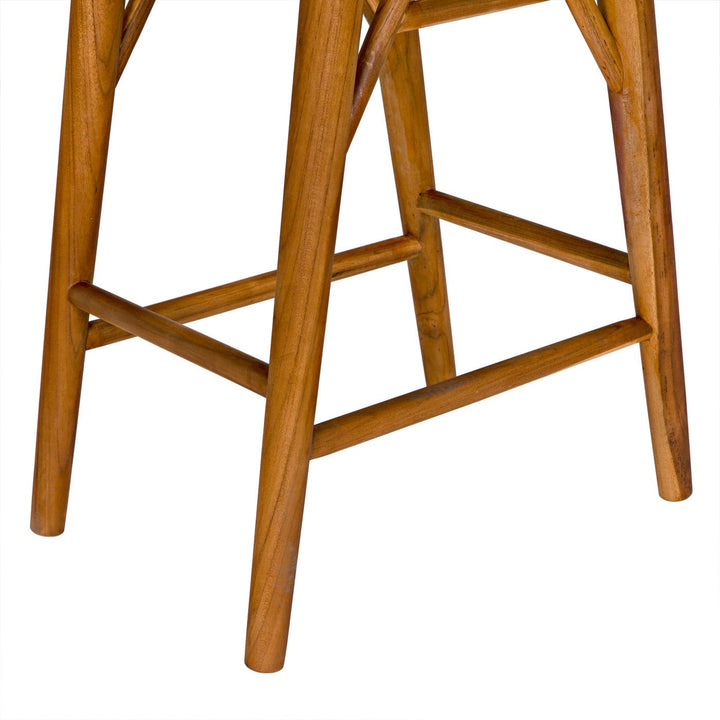 Murphy Counter Stool - Teak-Noir-NOIR-AE-309T-Stools & Ottomans-5-France and Son