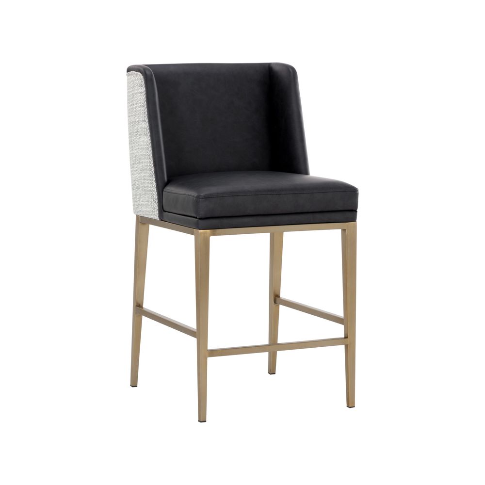 Bar & Counter Stools Joplin Counter Stool - Cantina Black / Vera White Pepper