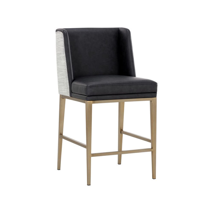 Bar & Counter Stools Joplin Counter Stool - Cantina Black / Vera White Pepper