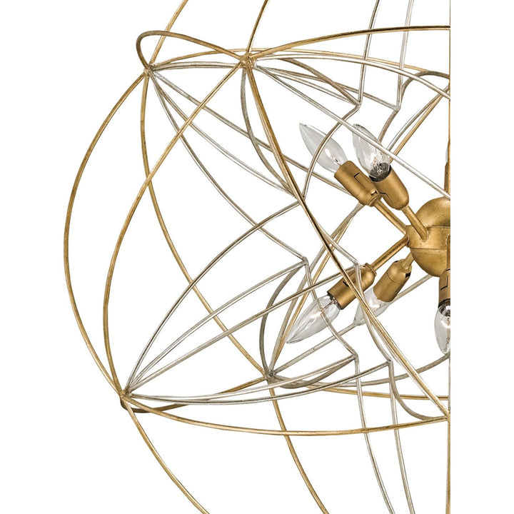 Zenda Gold Orb Chandelier