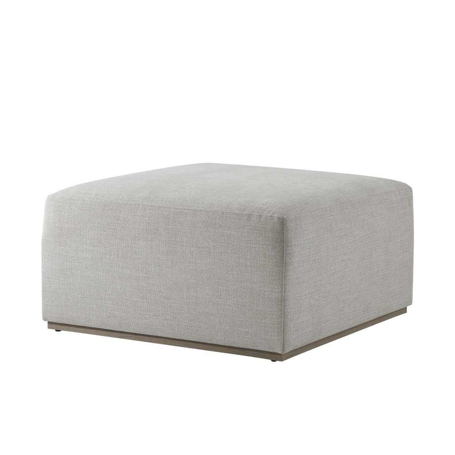 Repose Upholstered Ottoman-Theodore Alexander-THEO-TA44013.1CKS-Stools & OttomansI-1-France and Son