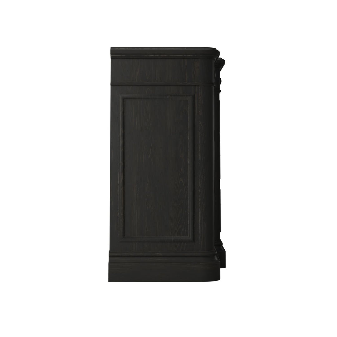 Atrium 12 Drawer Dresser — hand rubbed black with undertones of brown