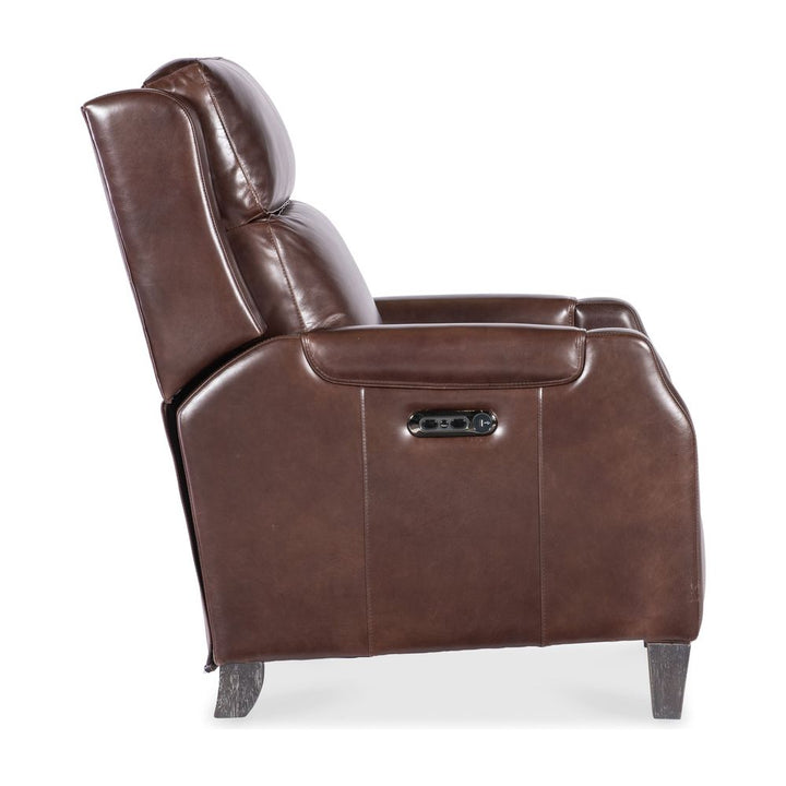 Bennett Power Recliner w/Power Headrest - Dark Brown
