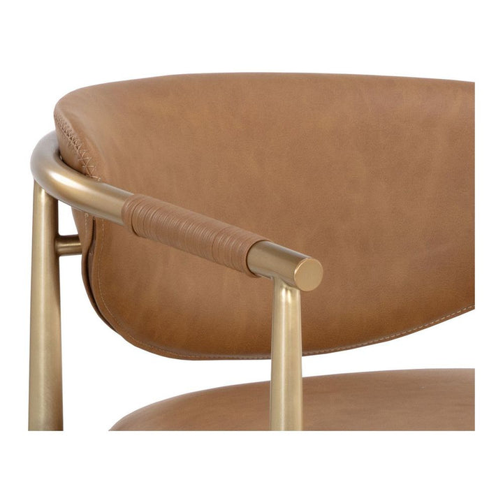 Heloise Counter Stool - Milliken Cognac