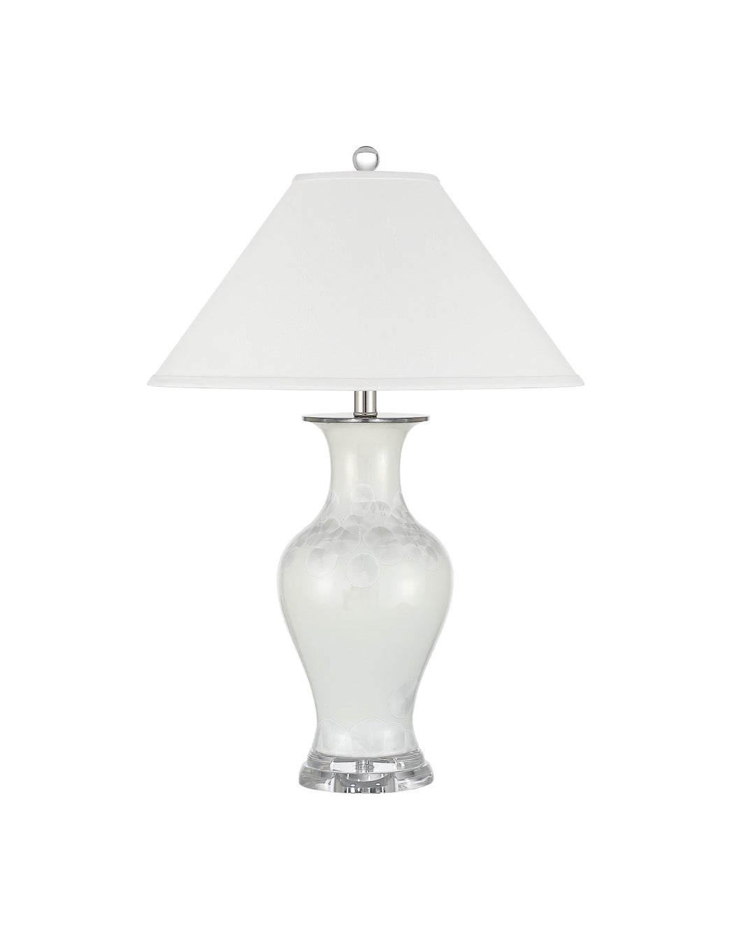 Crystalline White Table Lamp