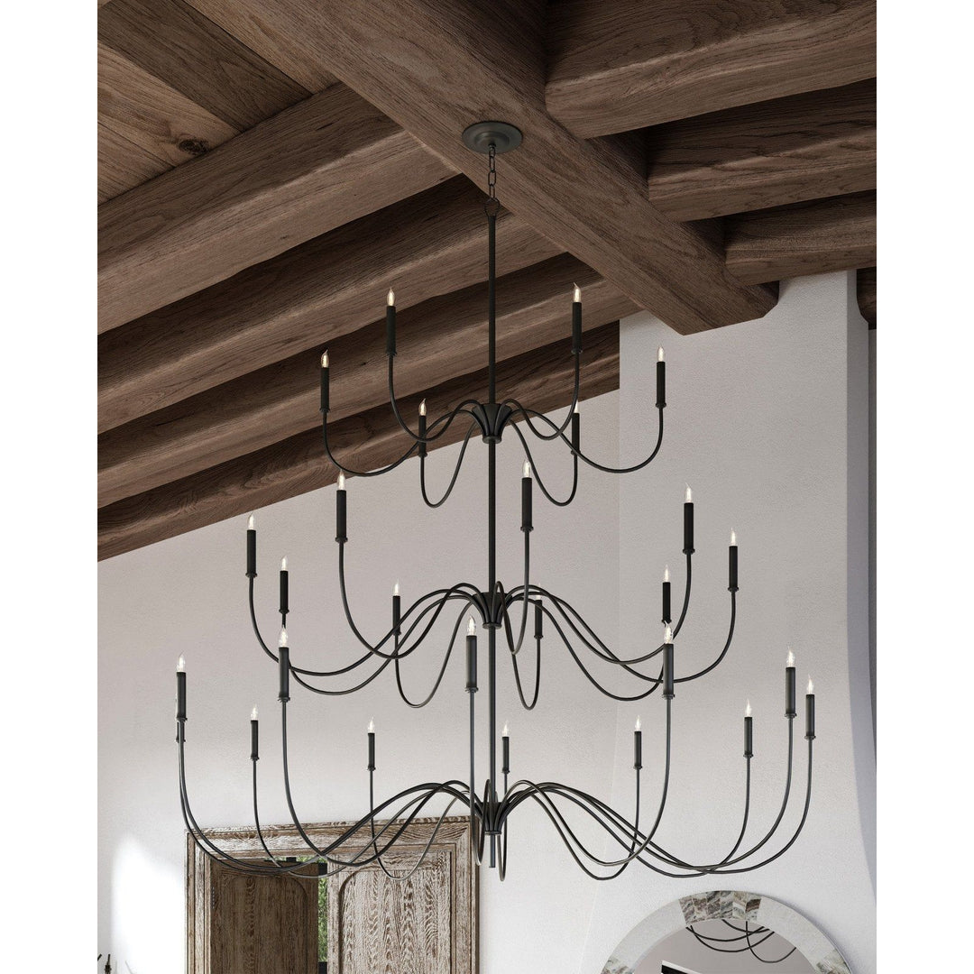 Tirrell Large Black Chandelier