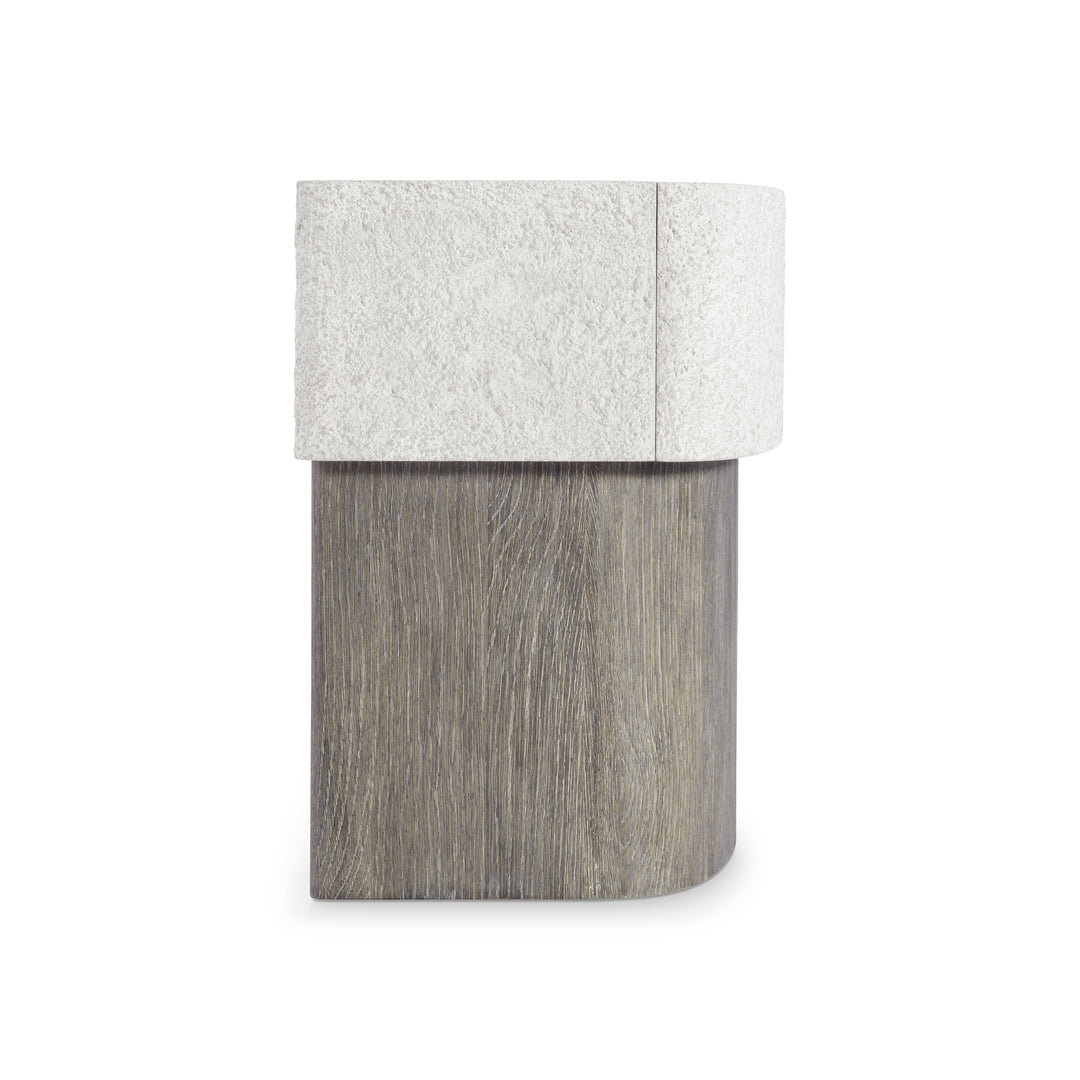 Monolith Faux Stone Nightstand