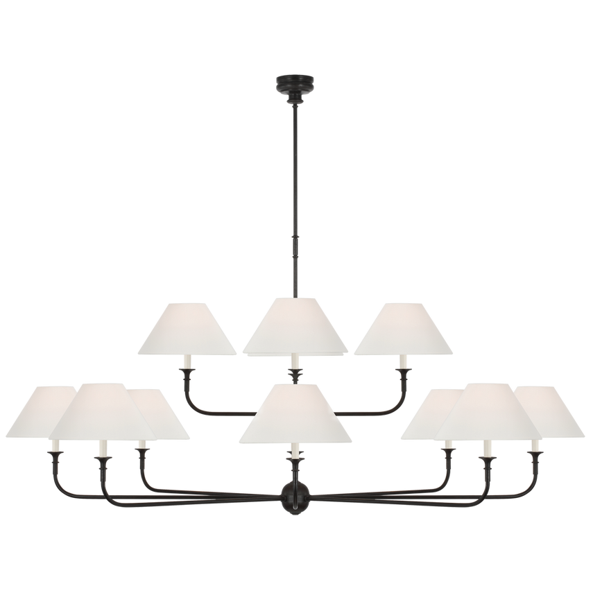 Lilou Oversized Two Tier Chandelier