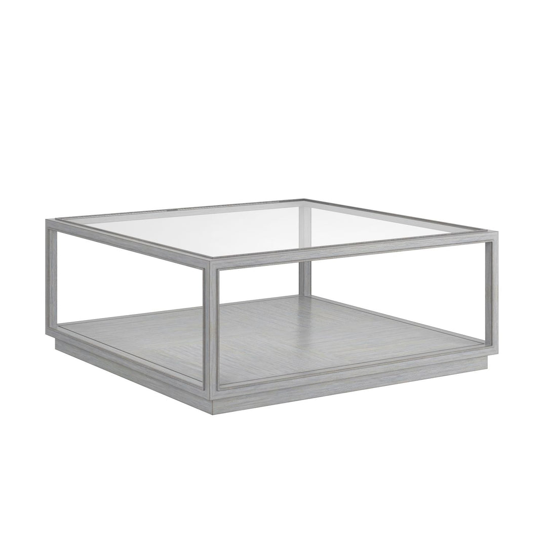 Glaze Square Cocktail Table Vintage Blue