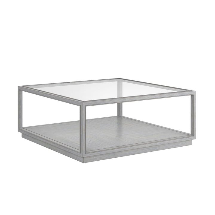 Glaze Square Cocktail Table Vintage Blue