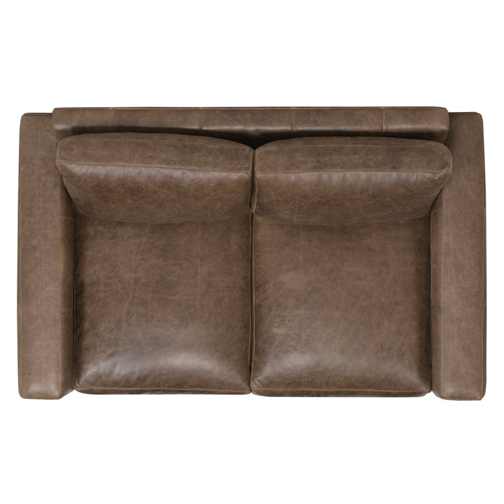 Dawkins Leather Loveseat Sofa