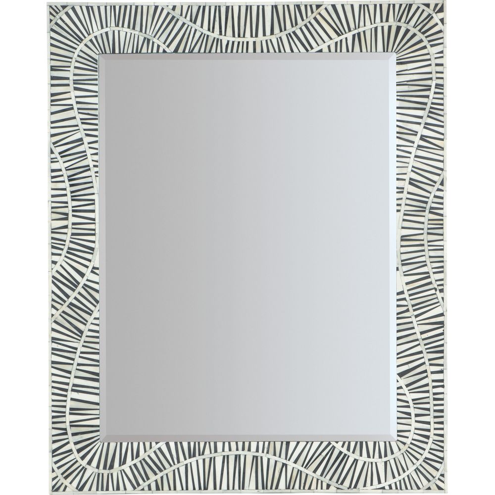 Wall Mirrors Commerce & Market Tiger Tooth Vertical Mirror - Whites/Creams/Beiges