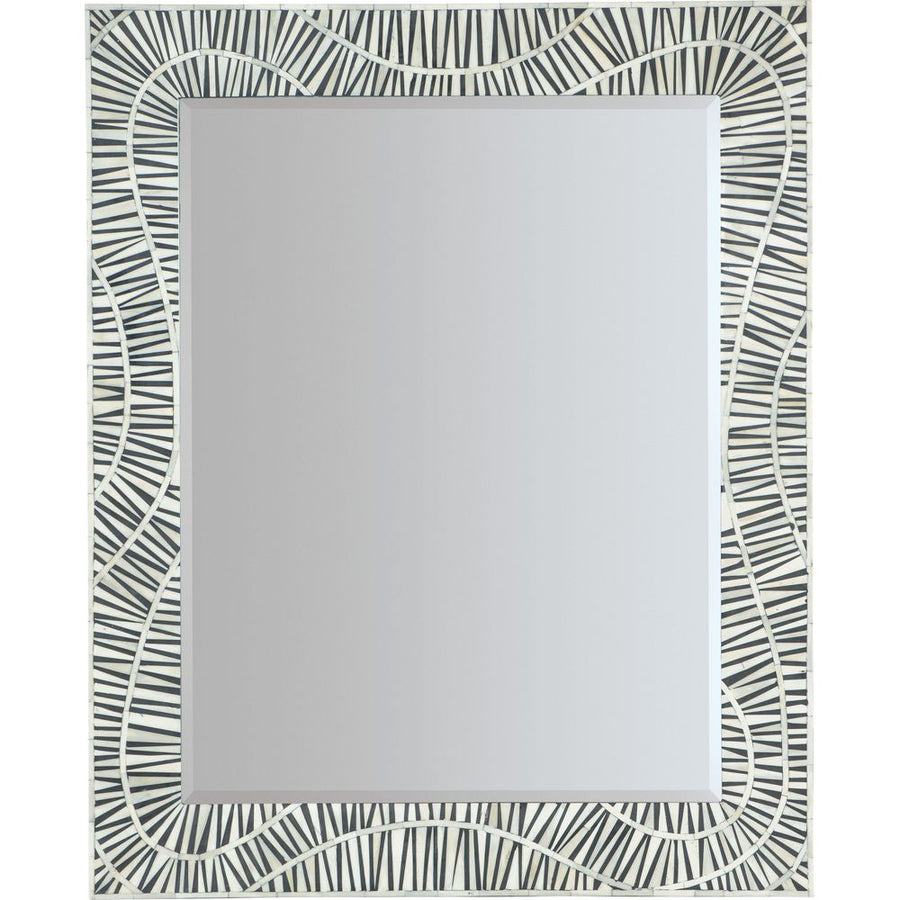 Wall Mirrors Commerce & Market Tiger Tooth Vertical Mirror - Whites/Creams/Beiges