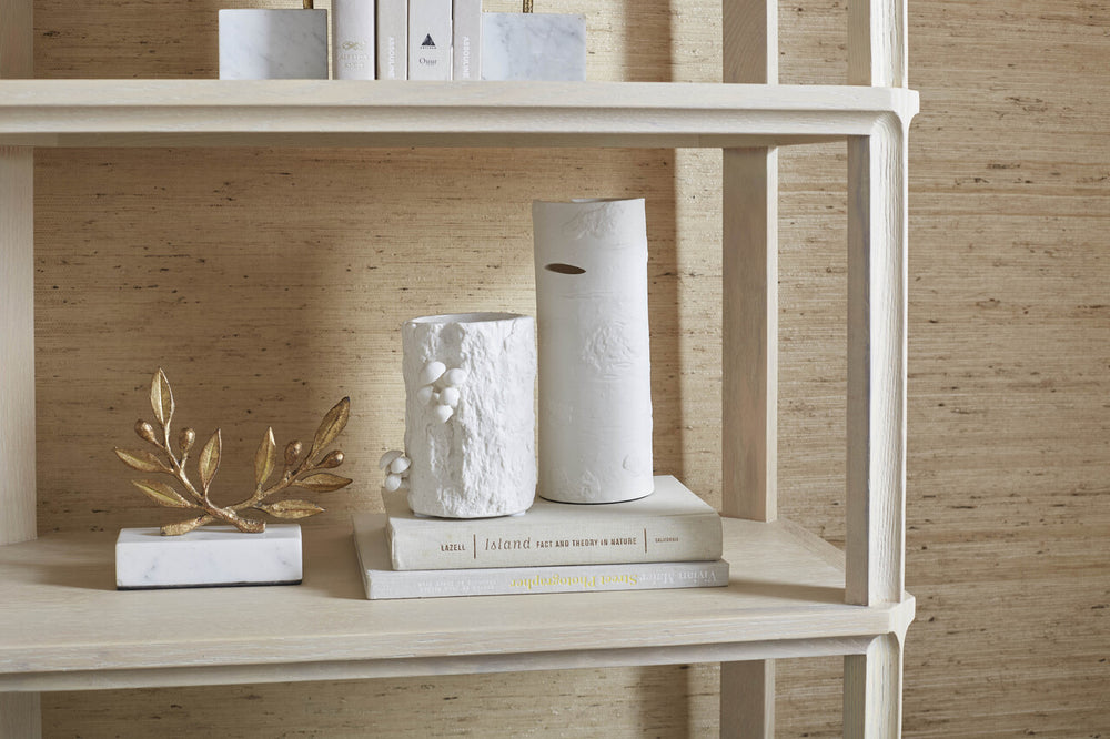 Aspen Medium Vase, Blanc de Chine