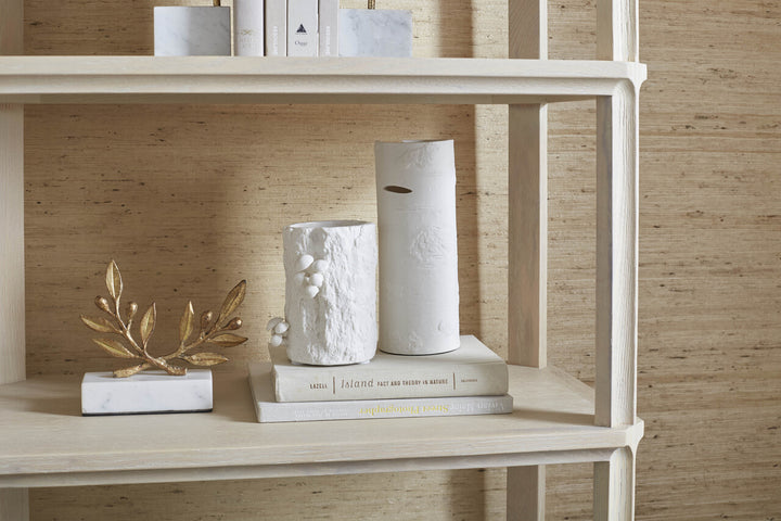 Aspen Medium Vase, Blanc de Chine