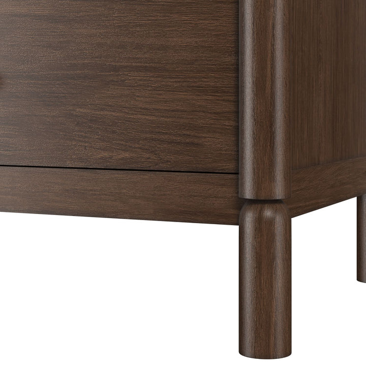 Verge 3 Drawer Nightstand — Handcrafted Walnut