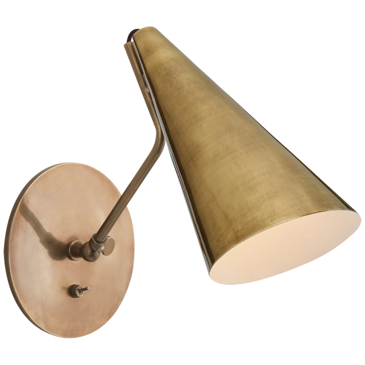 Clembuy Wall Light-Visual Comfort-VISUAL-ARN 2024HAB-HAB-Wall LightingHand-Rubbed Antique Brass-2-France and Son