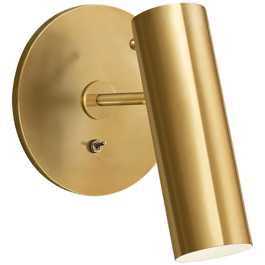 Landy Pivoting Light-Visual Comfort-VISUAL-ARN 2042HAB-Wall LightingHand-Rubbed Antique Brass-1-France and Son