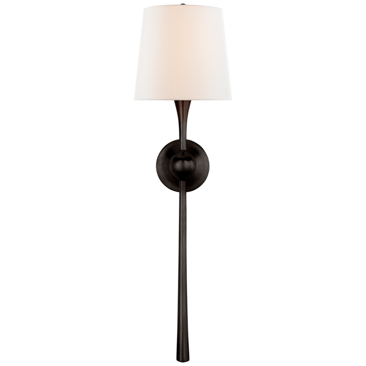 Doddy Large Tail Sconce-Visual Comfort-VISUAL-ARN 2302AI-L-Wall LightingAged Iron-1-France and Son