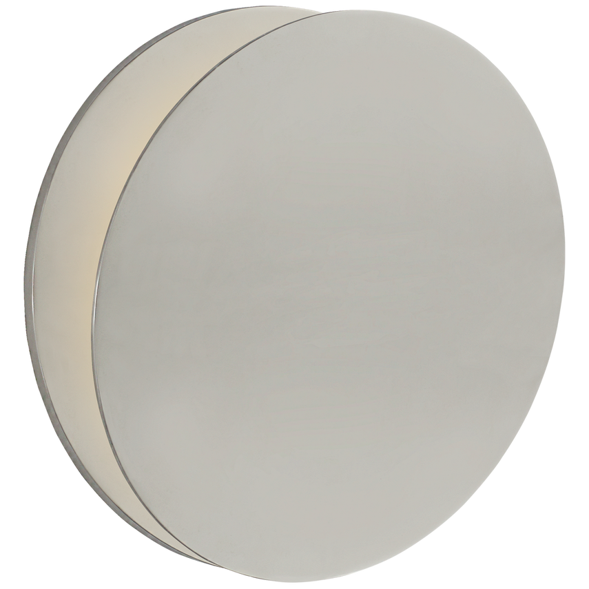 Gabriel Round Wall Washer-Visual Comfort-VISUAL-ARN 2450PN-Wall LightingPolished Nickel-4-France and Son