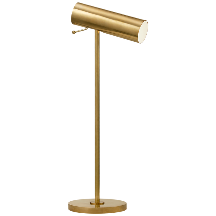 Lanny Pivoting Desk Lamp-Visual Comfort-VISUAL-ARN 3042HAB-Table LampsHand-Rubbed Antique Brass-1-France and Son