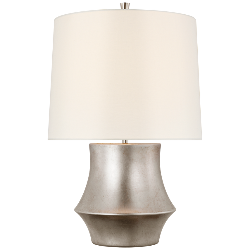 Laksmi Small Table Lamp-Visual Comfort-VISUAL-ARN 3321BSL-L-Table LampsBurnished Silver Leaf-1-France and Son