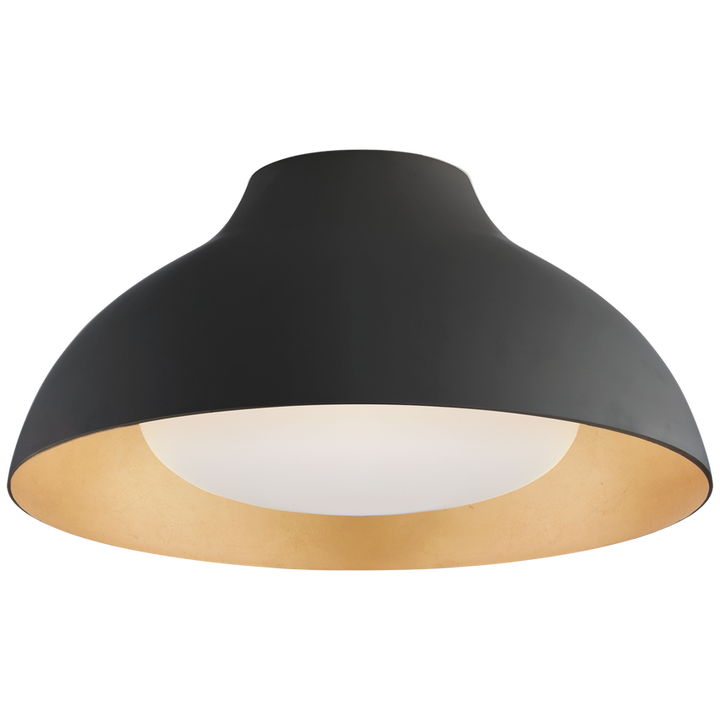 Aurora 15" Flush Mount-Visual Comfort-VISUAL-ARN 4350MBK-SWG-Flush MountsMatte Black-3-France and Son