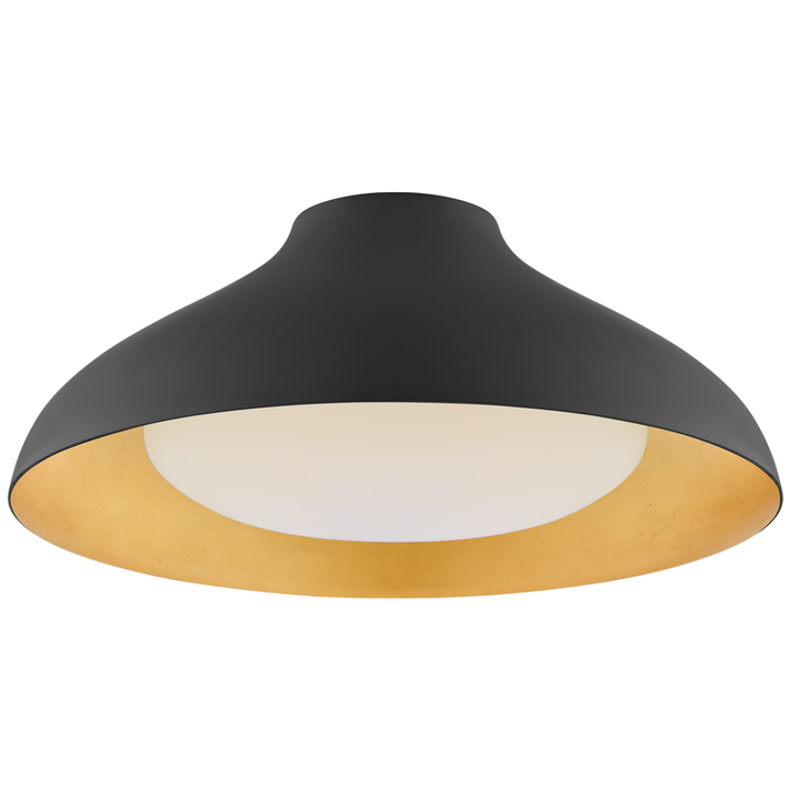 Aurora 18" Flush Mount-Visual Comfort-VISUAL-ARN 4351MBK-SWG-Flush MountsMatte Black-3-France and Son