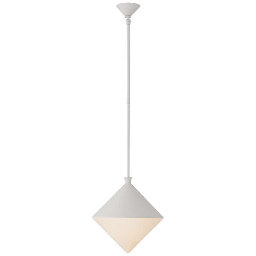 Serbian Small Pendant-Visual Comfort-VISUAL-ARN 5355WHT-WG-PendantsMatte White-1-France and Son