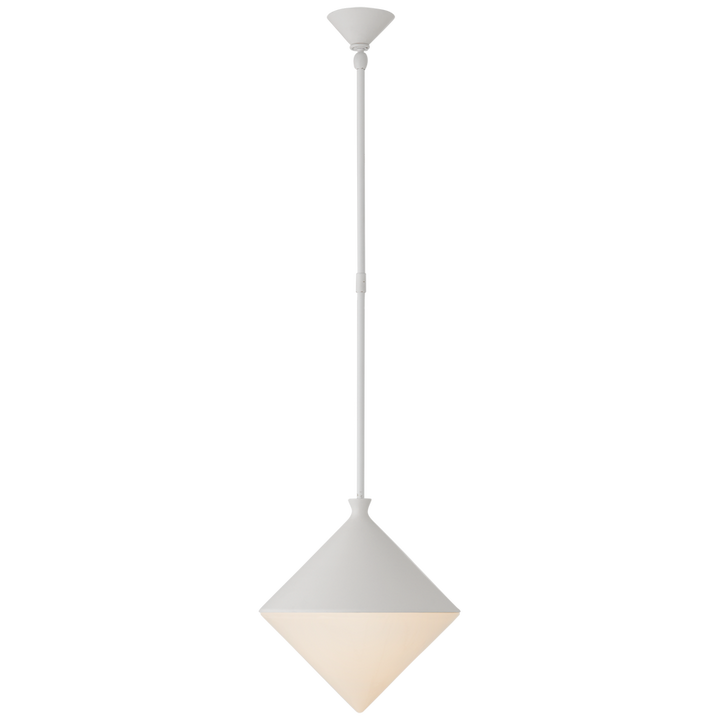 Serbian Small Pendant-Visual Comfort-VISUAL-ARN 5355WHT-WG-PendantsMatte White-1-France and Son