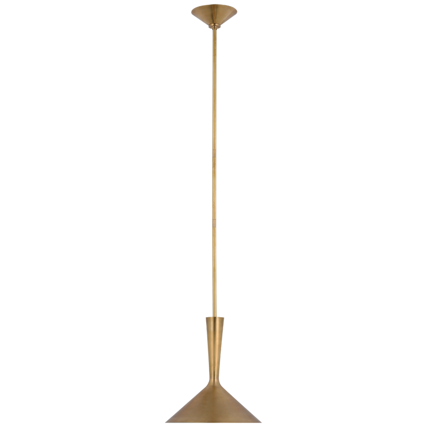 Rositta Medium Pendant-Visual Comfort-VISUAL-ARN 5540HAB-HAB-PendantsHand-Rubbed Antique Brass with Hand-Rubbed Antique Brass-7-France and Son