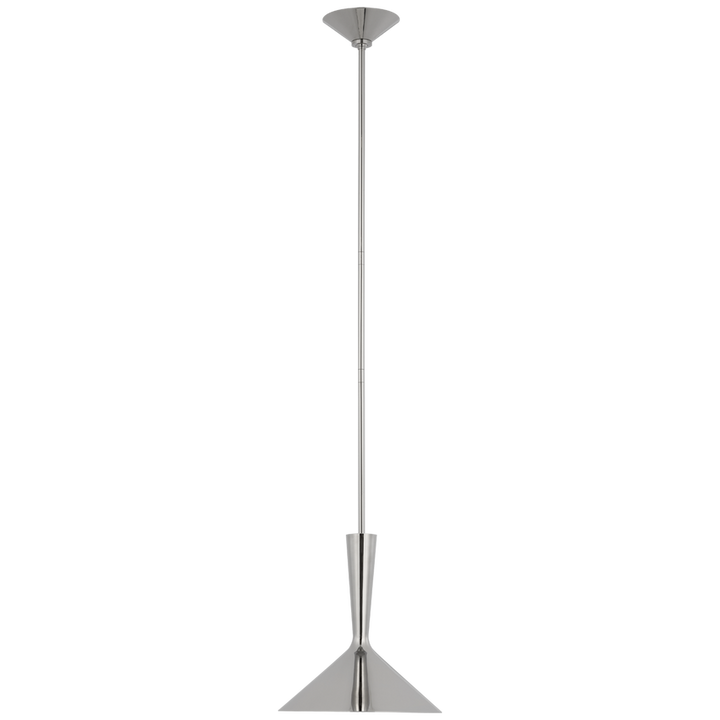 Rositta Medium Pendant-Visual Comfort-VISUAL-ARN 5540BLK/BZ-PendantsBronze with Matte Black Shade-6-France and Son