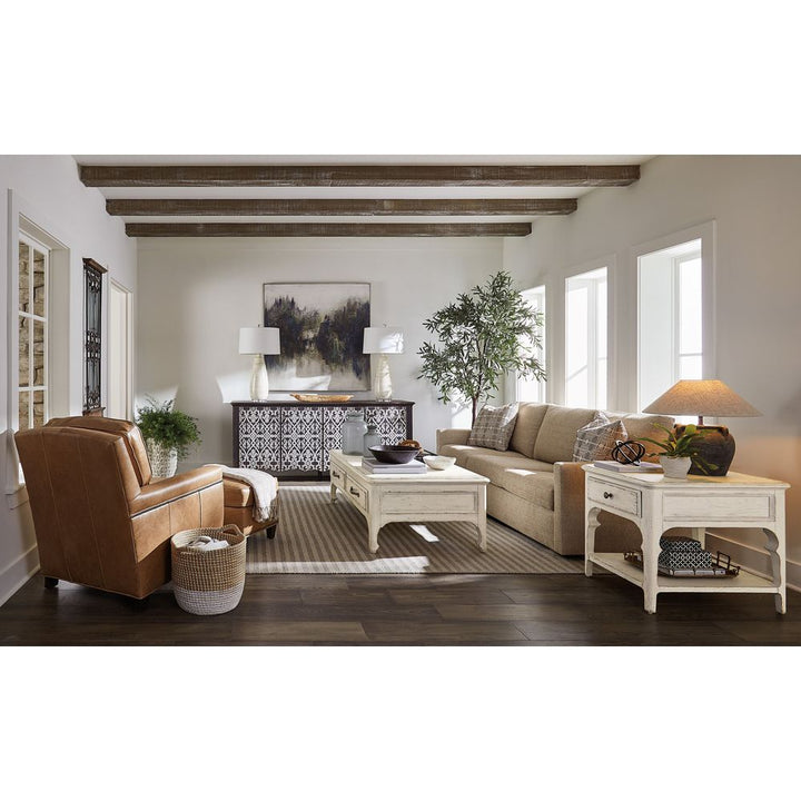 Side Tables Americana End Table - Whites/Creams/Beiges