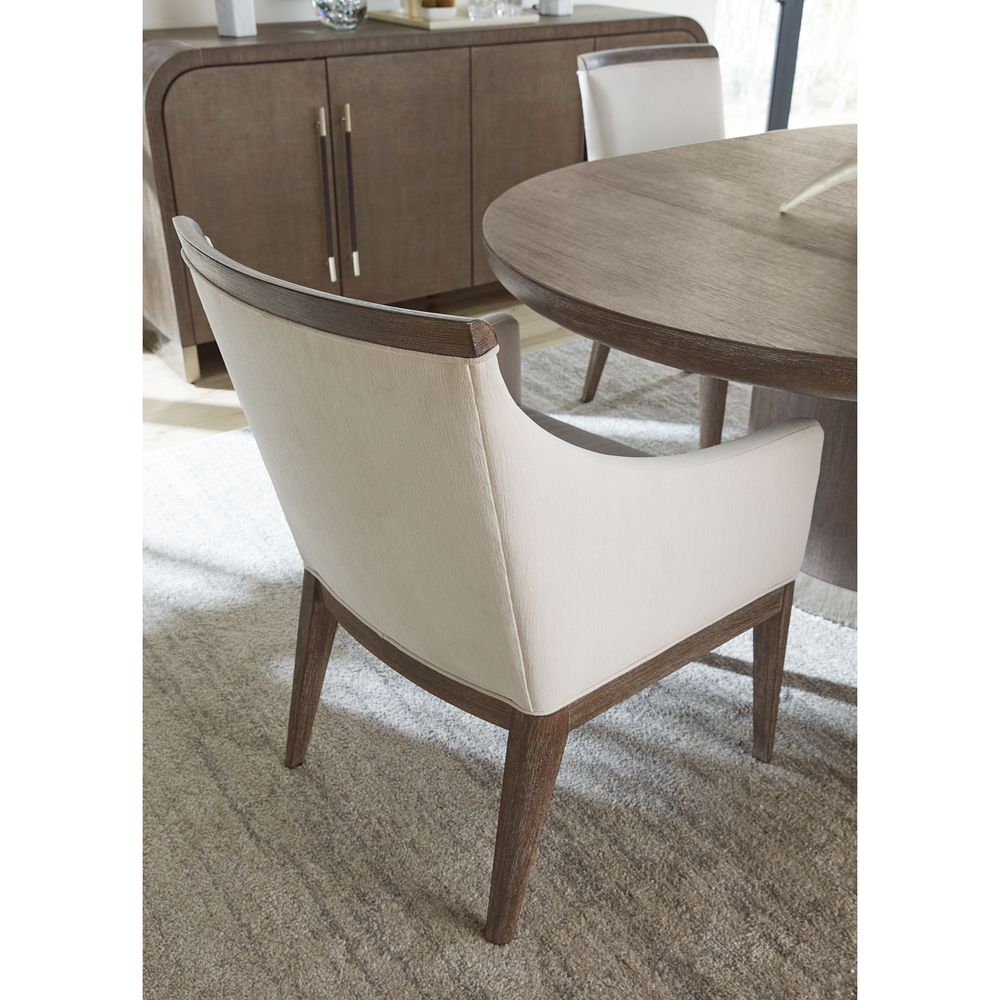 Dining Chairs Pulse Upholstered Arm Chair - Dark Wood
