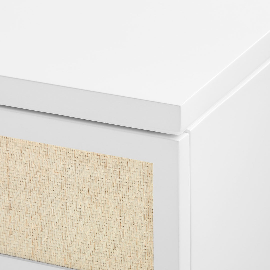 Astor 3-Drawer Side Table, Vanilla