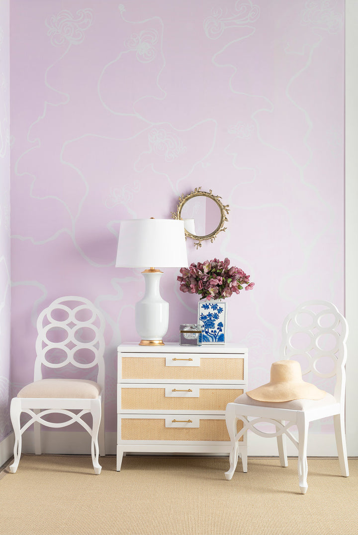 Astor 3-Drawer Side Table, Vanilla