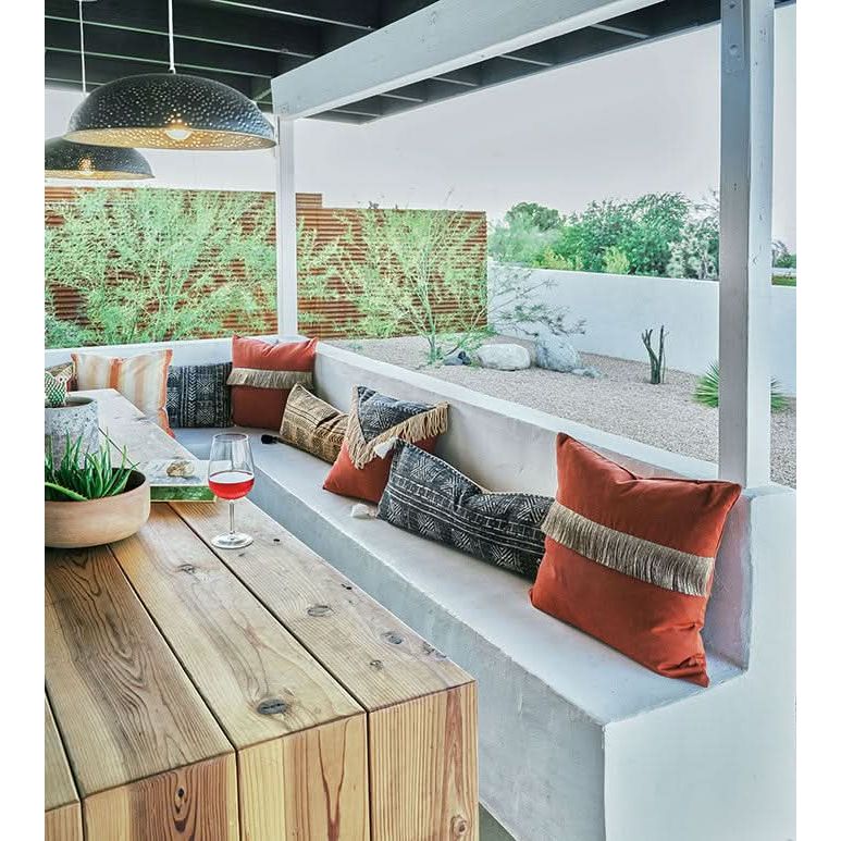 Pillows Camelia Fringe Decorative Pillow