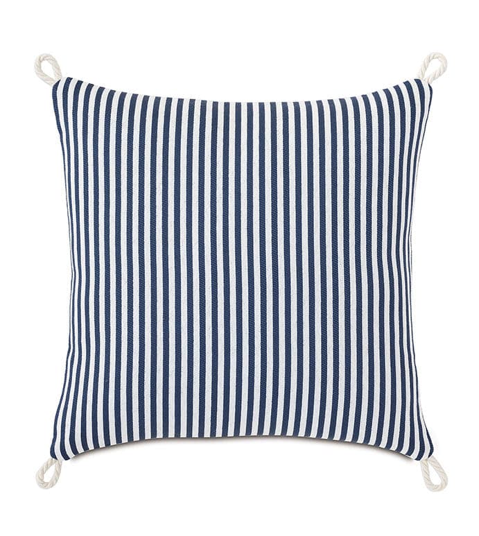 Villa Cord Knot Decorative Pillow-Eastern Accents-EASTACC-ATE-1135-PillowsNavy-7-France and Son