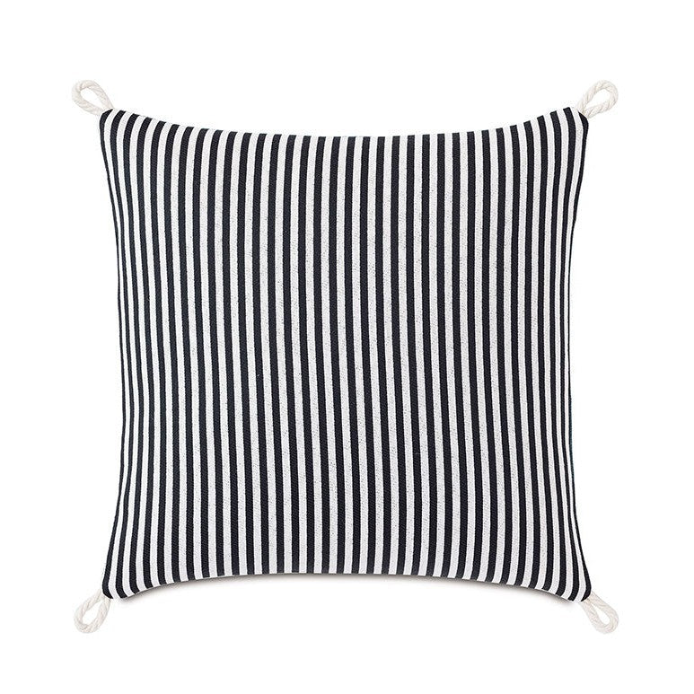 Villa Cord Knot Decorative Pillow-Eastern Accents-EASTACC-ATE-1136-PillowsBlack-1-France and Son