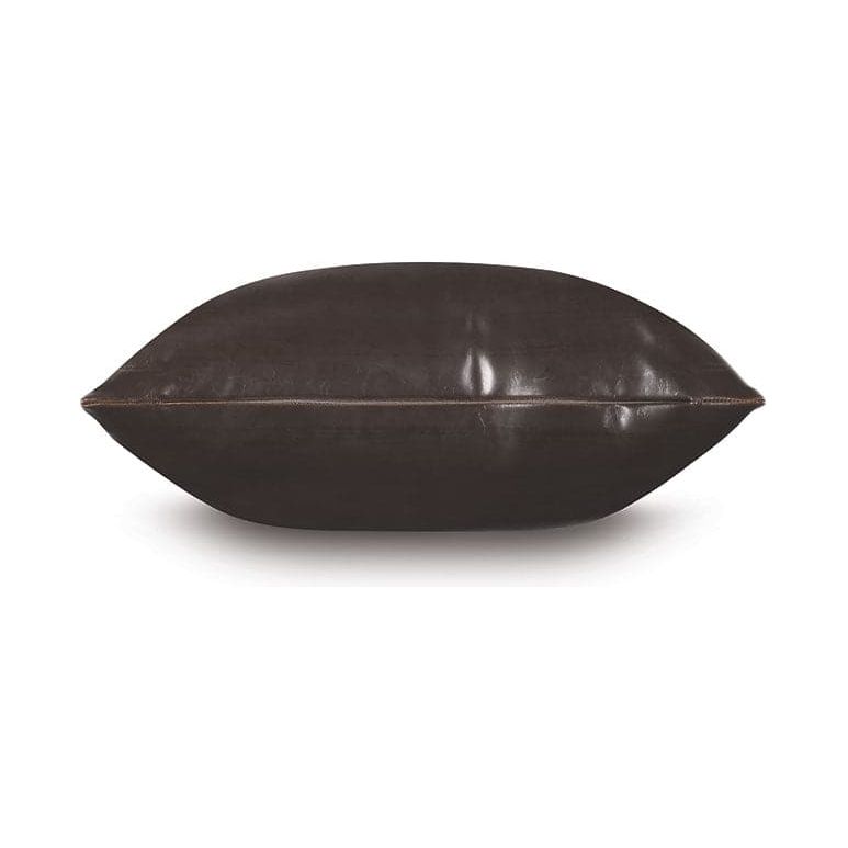 MUSE VEGAN LEATHER DECORATIVE PILLOW-Eastern Accents-EASTACC-ATE-1209-PillowsCoffee-2-France and Son