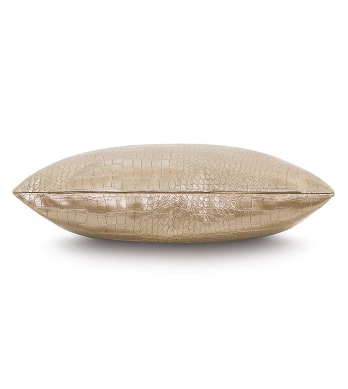 TEGU FAUX SNAKESKIN DECORATIVE PILLOW-Eastern Accents-EASTACC-ATE-1244-PillowsGold-2-France and Son