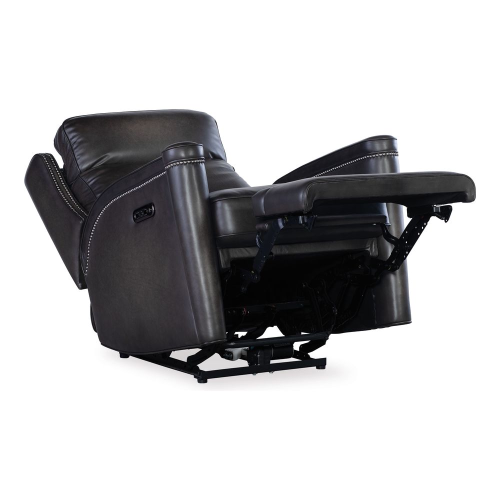 Lounge Chairs: Recliners Tennyson Power Recliner with Power Headrest - Grey
